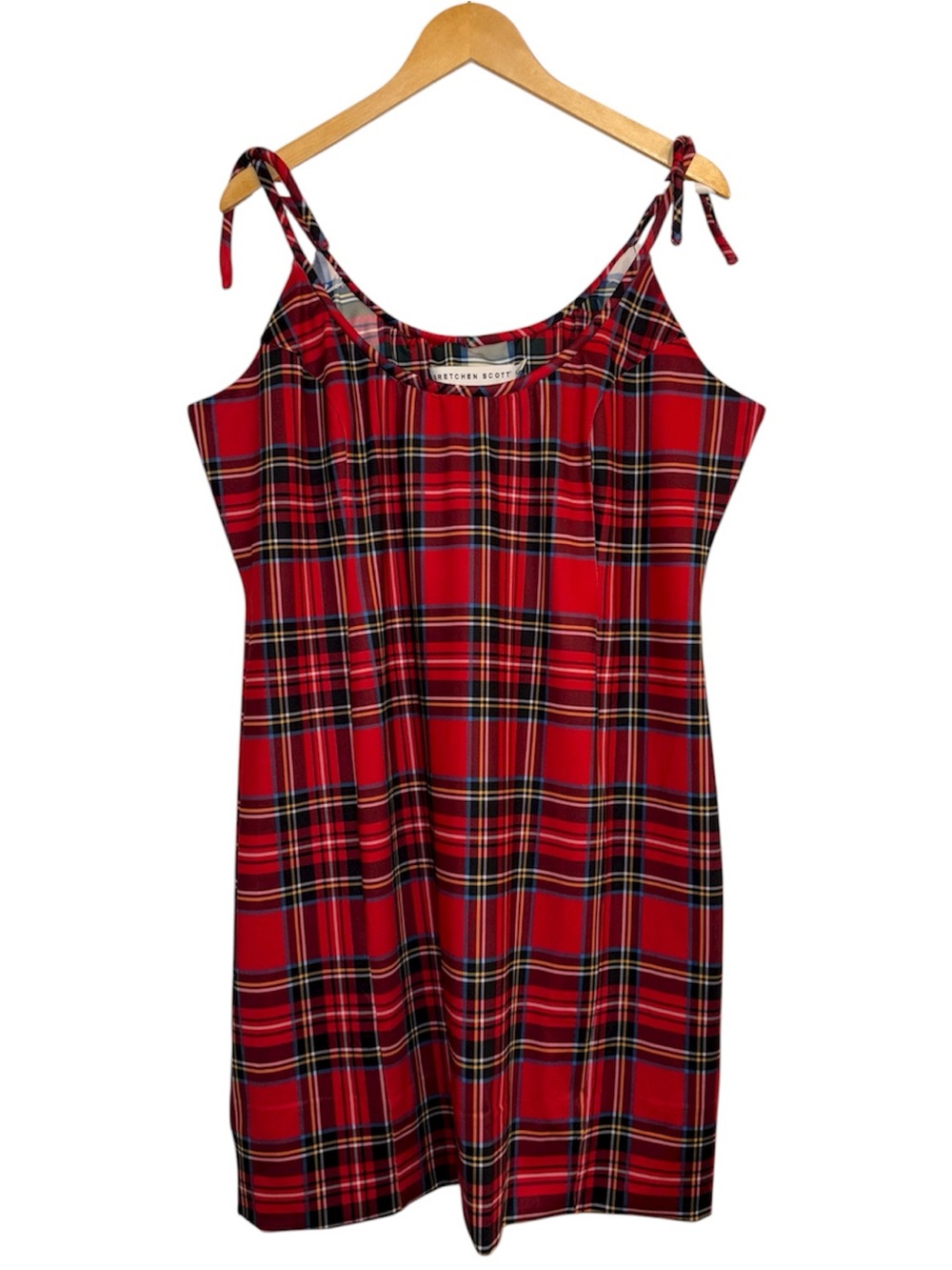 Gretchen Scott Tartan Plaid Sweets Mini Dress Size XL
